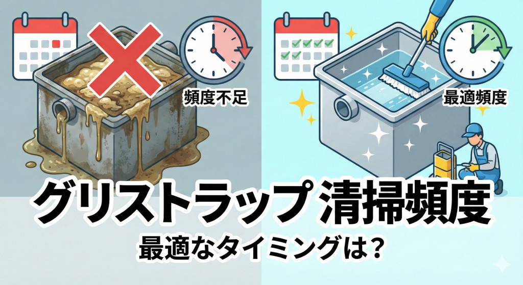 グリストラップの清掃頻度は？画像