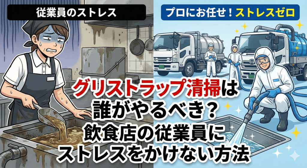 グリストラップ清掃は誰がやるべき？画像